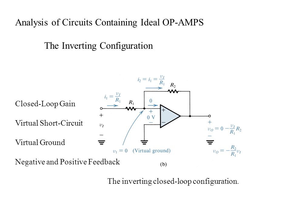 Analysis of Circuits Containing Ideal OP-AMPS