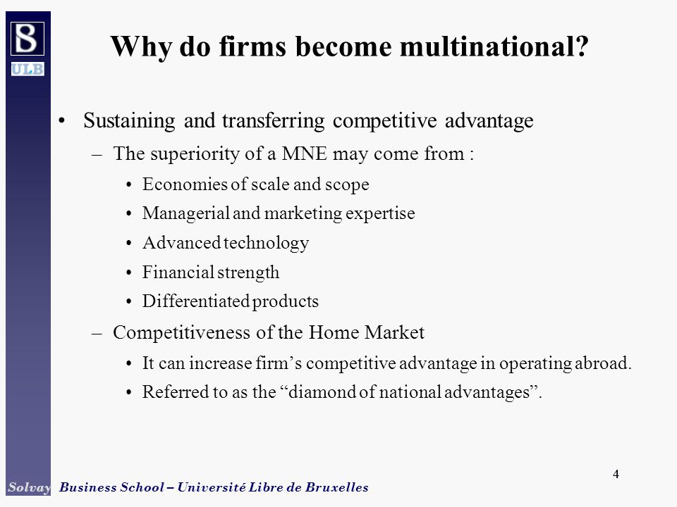 why do firms become multinational