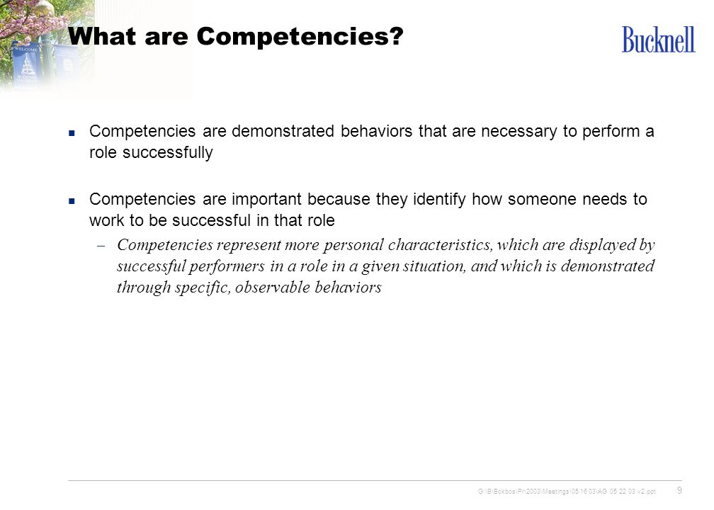 What are Competencies Competencies are demonstrated behaviors that are necessary to perform a role successfully.