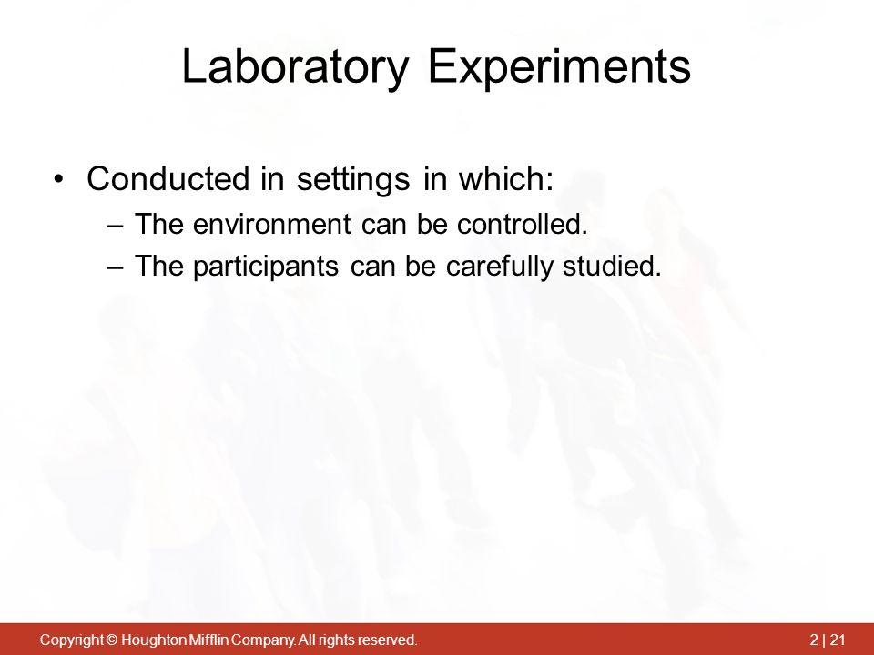 Laboratory Experiments