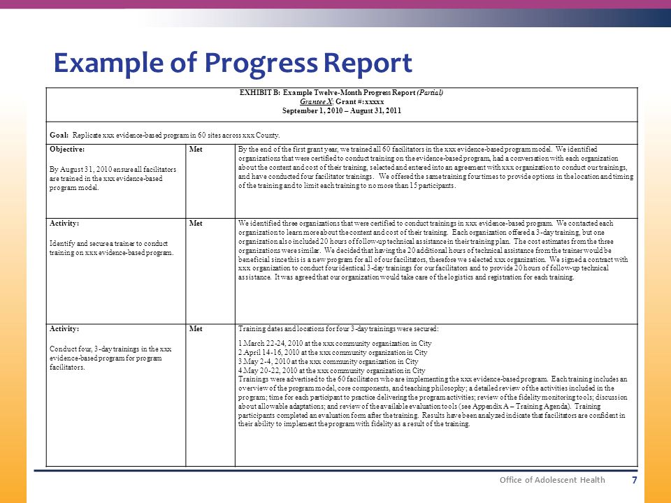 Report пример. Report example. Прогресс репорт. Progress Report example.