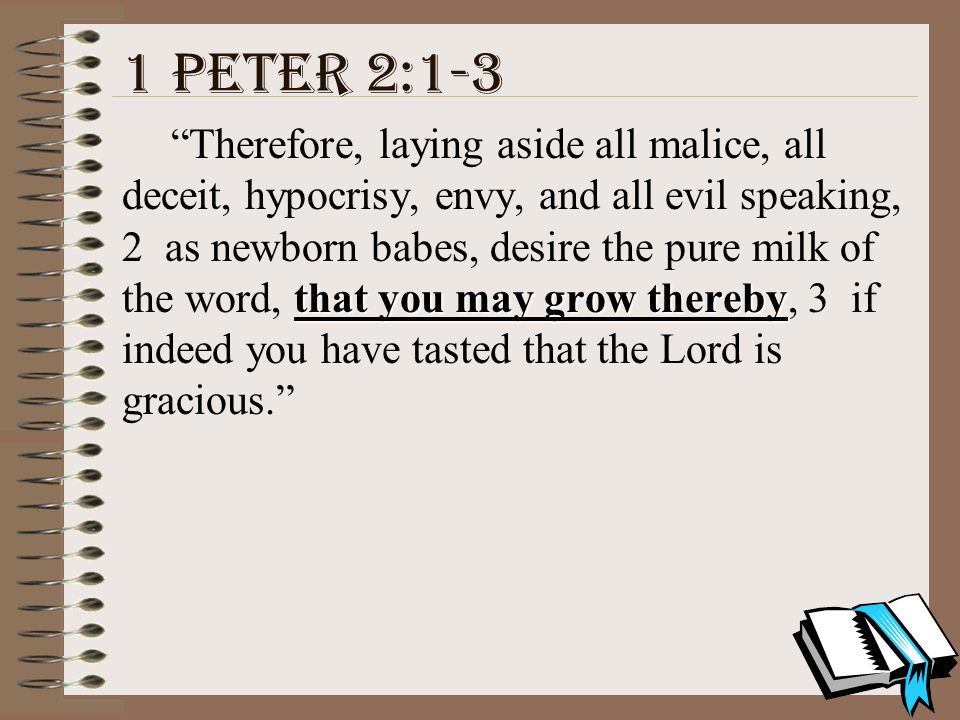 1 Peter 2:1-3