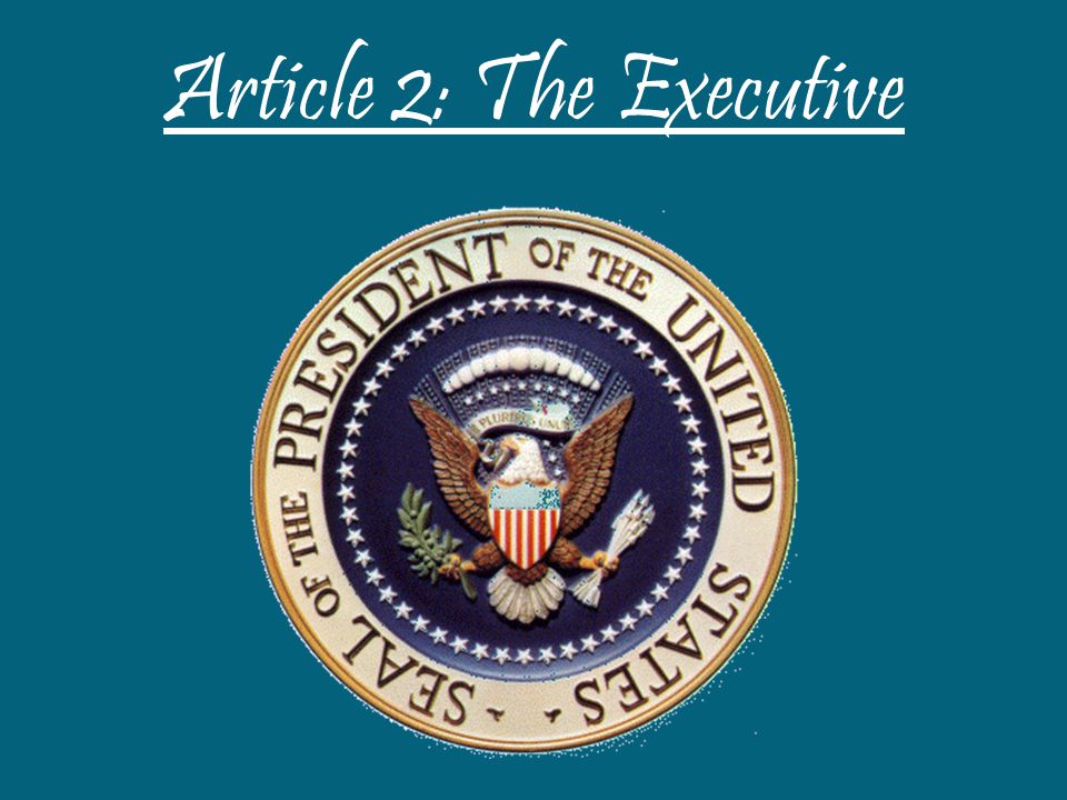 Article 2: The Executive