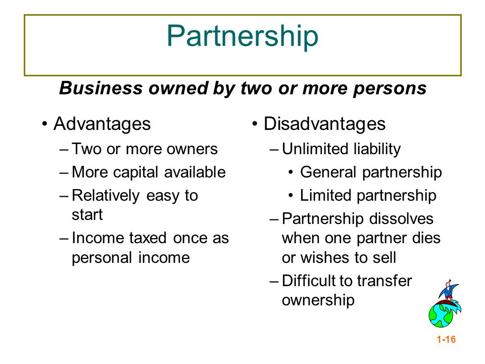 Business owned by two or more persons