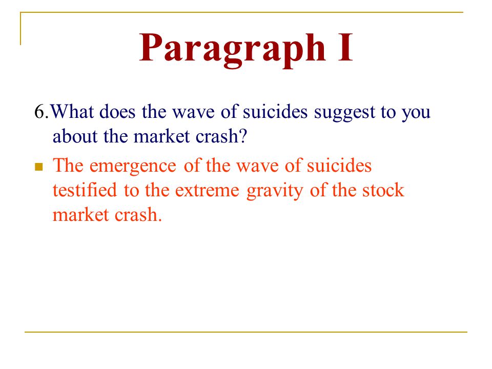 Реферат: Y2k Vs Stock Market Crash Essay Research