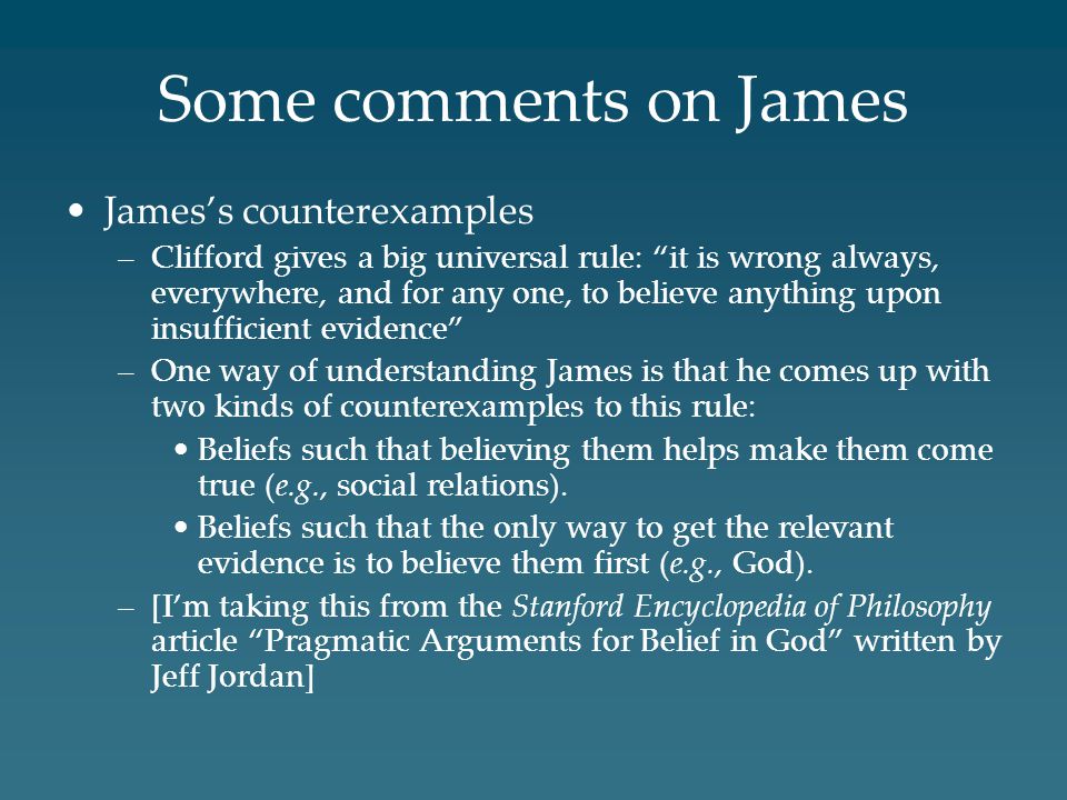 Some comments on James James’s counterexamples