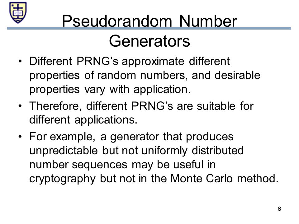 free pseudo random number generator algorithm