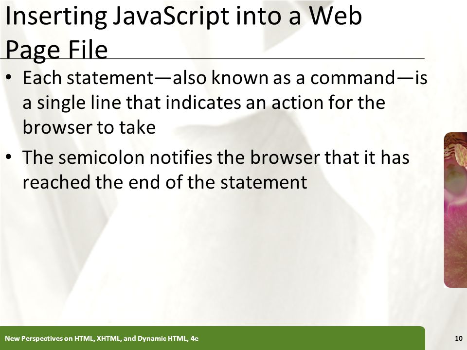 Inserting JavaScript into a Web Page File