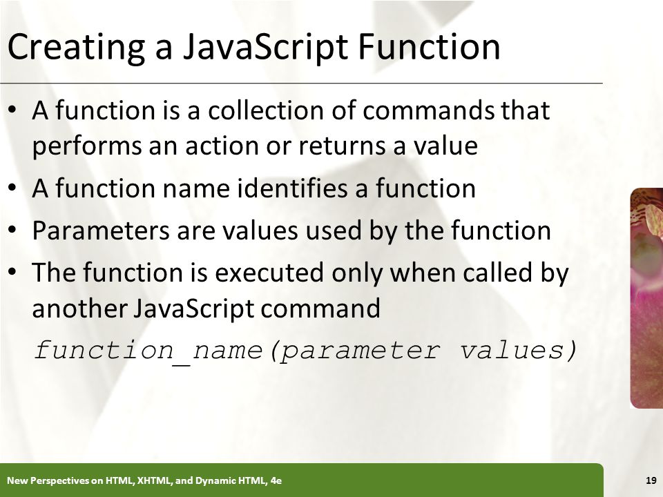 Creating a JavaScript Function