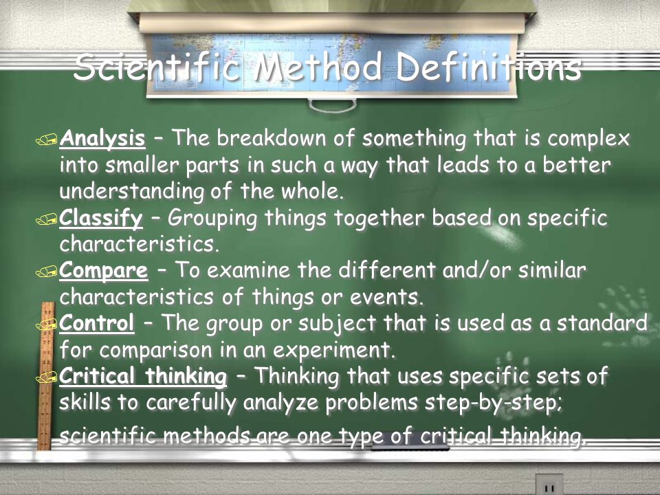 Scientific Method Definitions