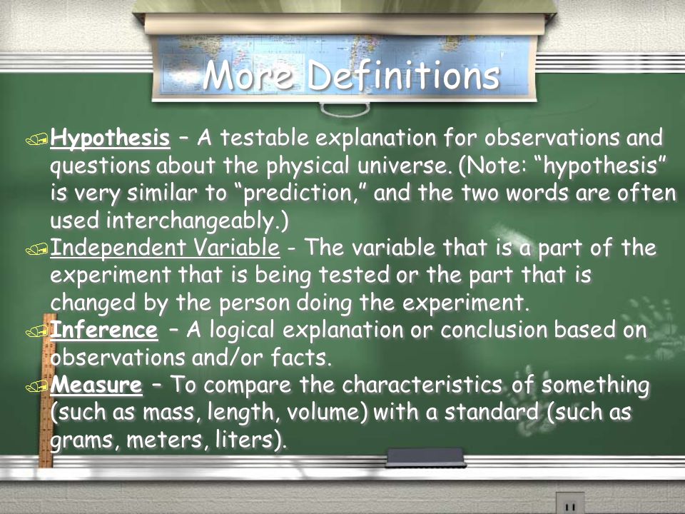 More Definitions