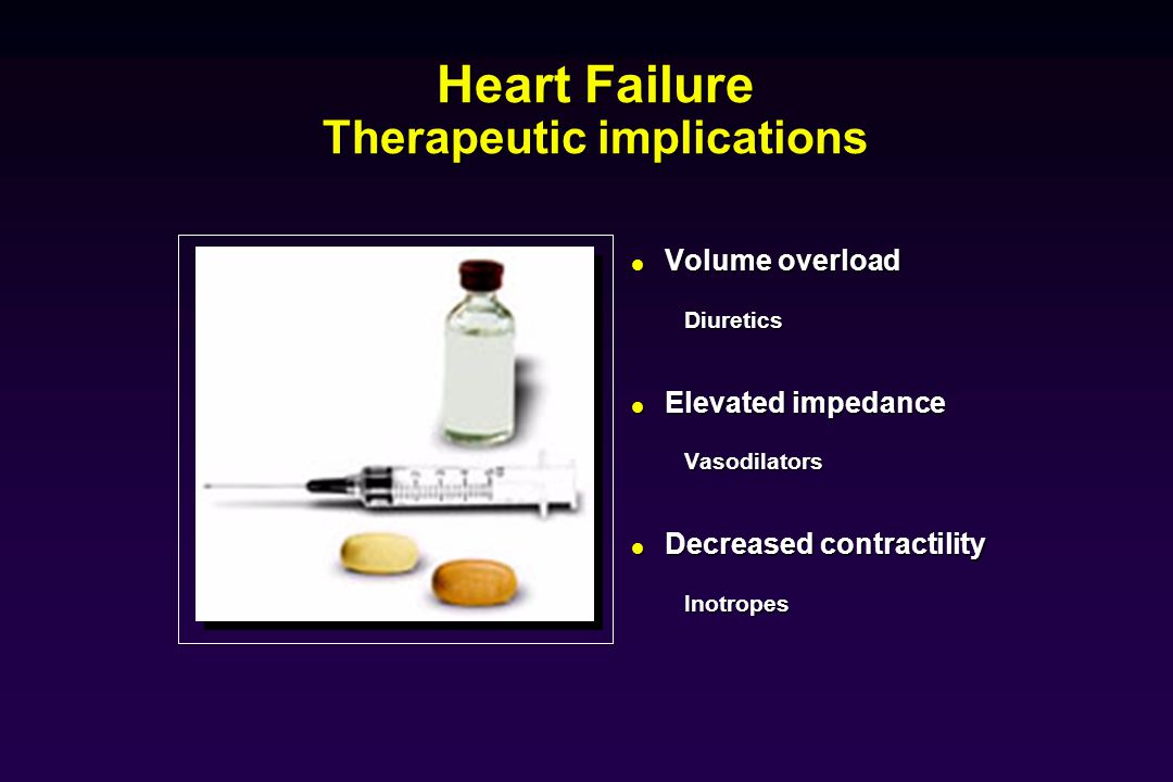 Heart Failure Therapeutic implications