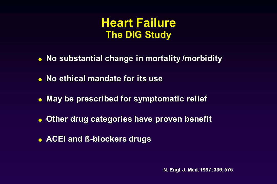 Heart Failure The DIG Study