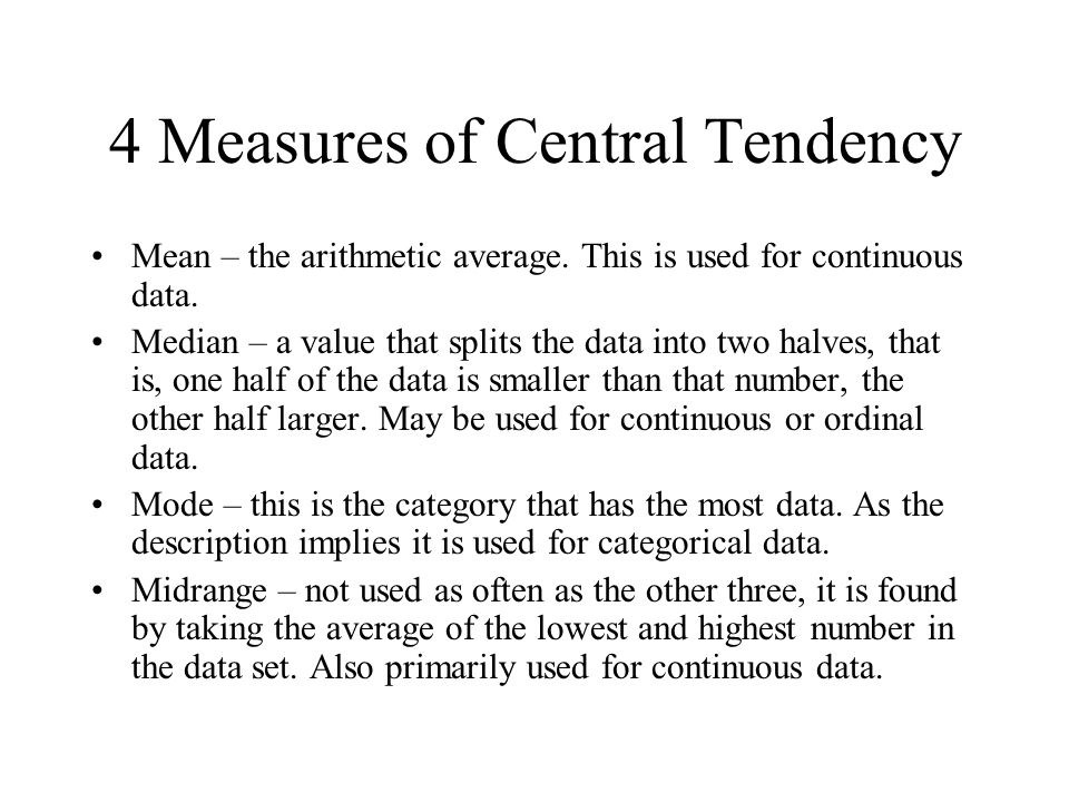 Measures Of Central Tendency Ppt Video Online Download