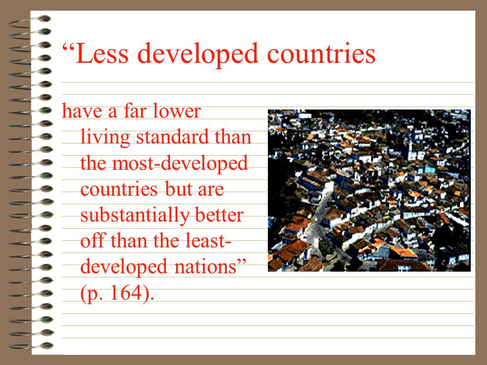 Less developed countries
