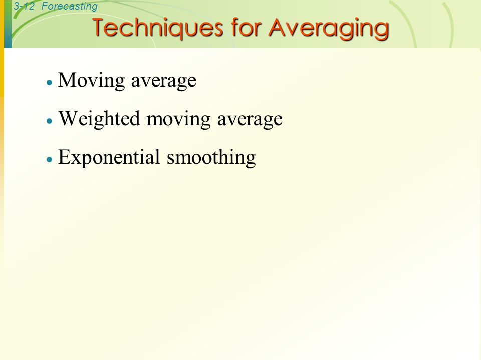 Techniques for Averaging