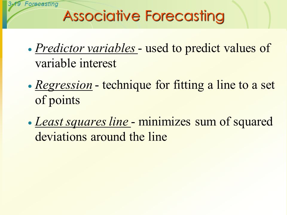 Associative Forecasting