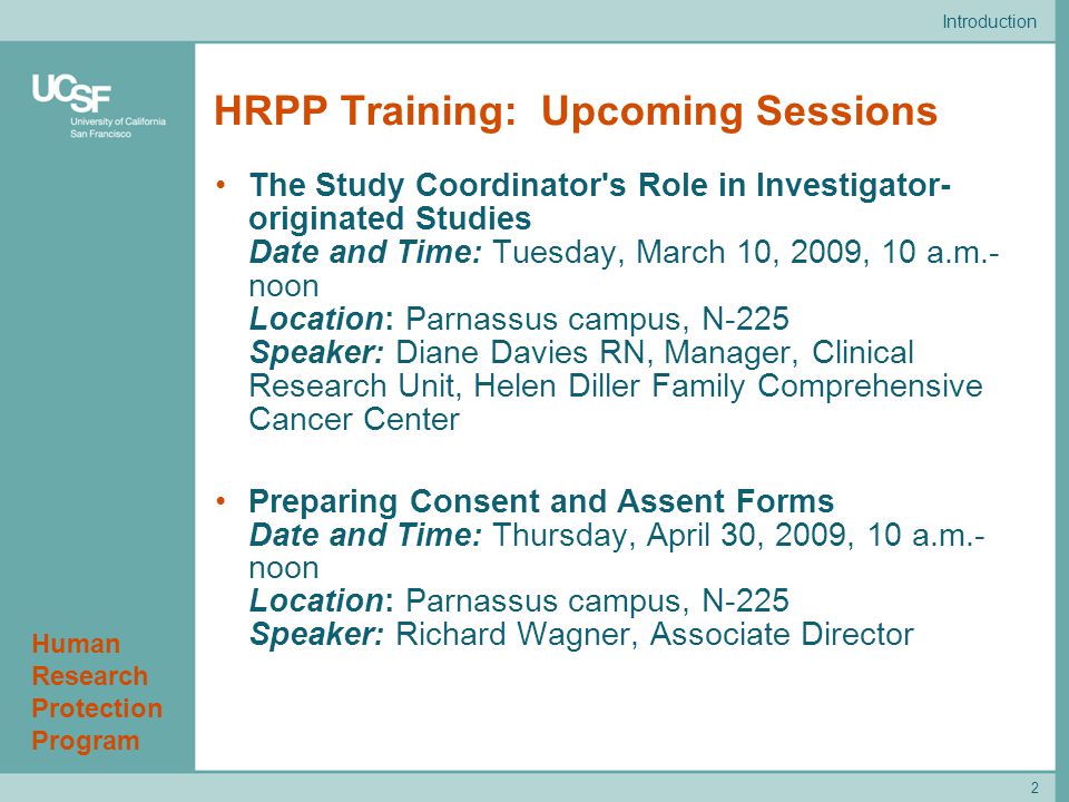 Human Research Protection Program Training - Ppt Download