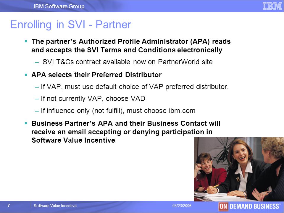 Enrolling in SVI - Partner