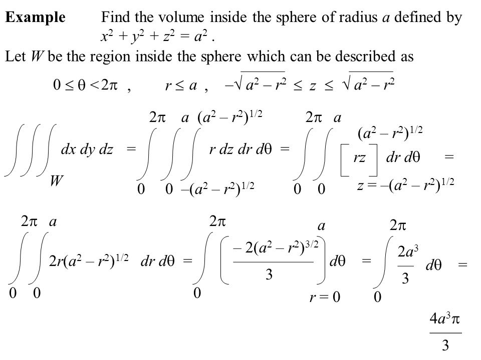 For Each Point X Y Z In R3 The Cylindrical Coordinates R Z Are Defined By The Polar Coordinates R And For X And Y Together With Z Example Find Ppt Download