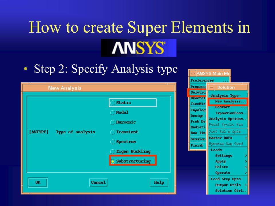 How to create Super Elements in