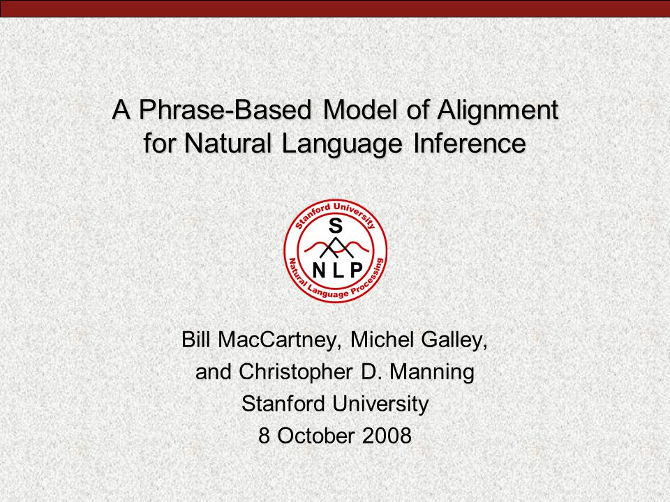 PDF) A Phrase-Based Alignment Model for Natural Language Inference.