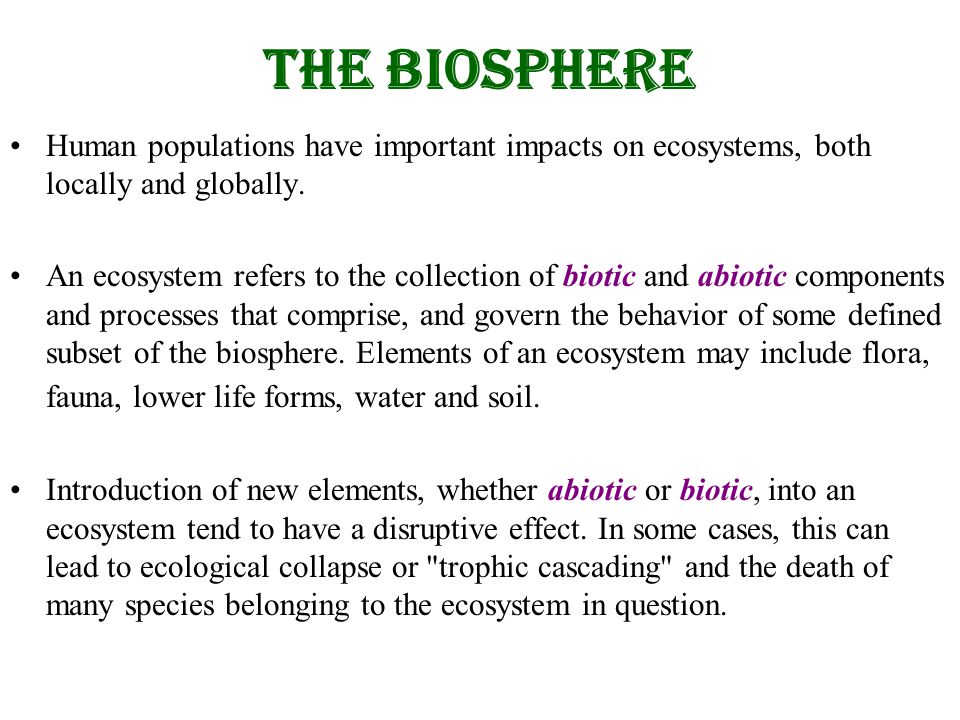 Protecting The Biosphere - Ppt Video Online Download