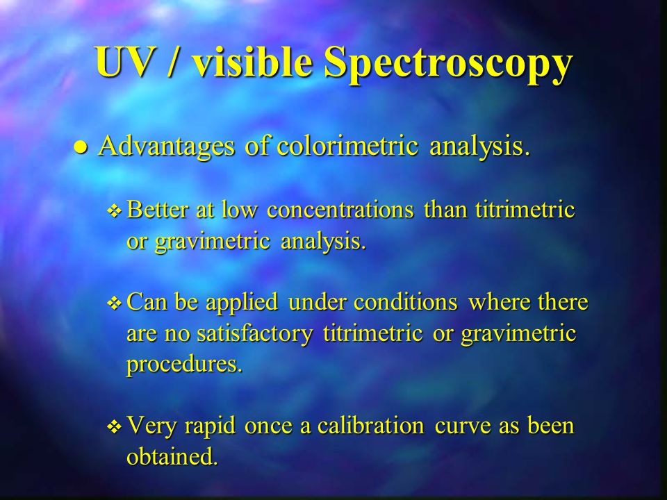 Uv vis spectroscopy