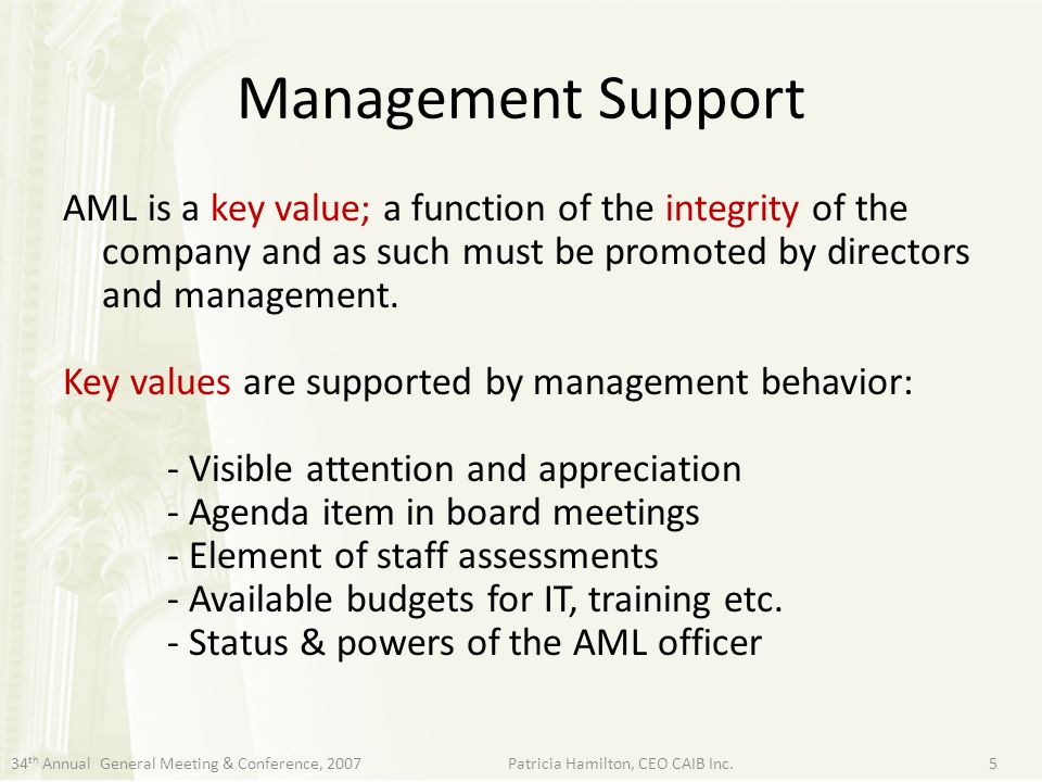 Management Support