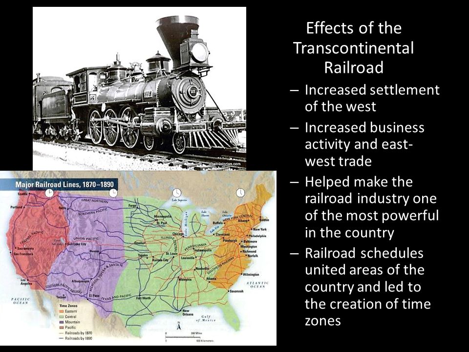 Effects of the Transcontinental Railroad