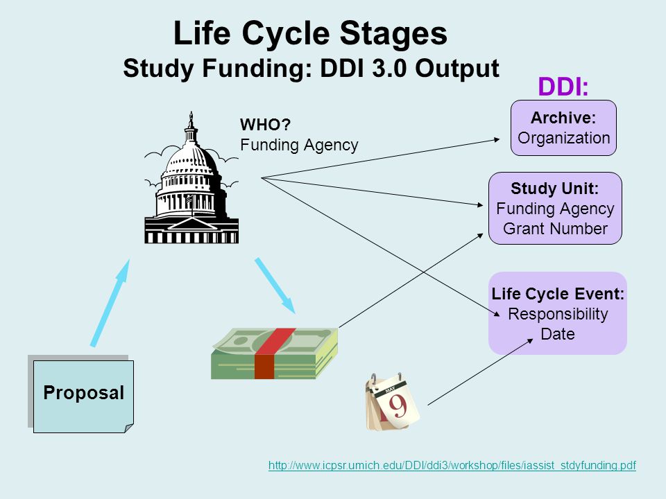 Life Cycle Stages Study Funding: DDI 3.0 Output