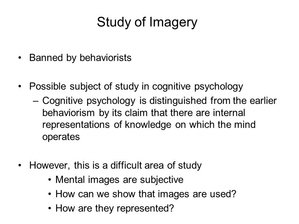 Visual Imagery One Of The Greatest Problems Confronting Psychology Is The Nature Of Mental Representation Part Of This Debate Is The Nature Of Representations Ppt Video Online Download