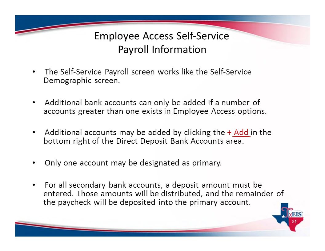 Employee Access Self‐Service Payroll Information