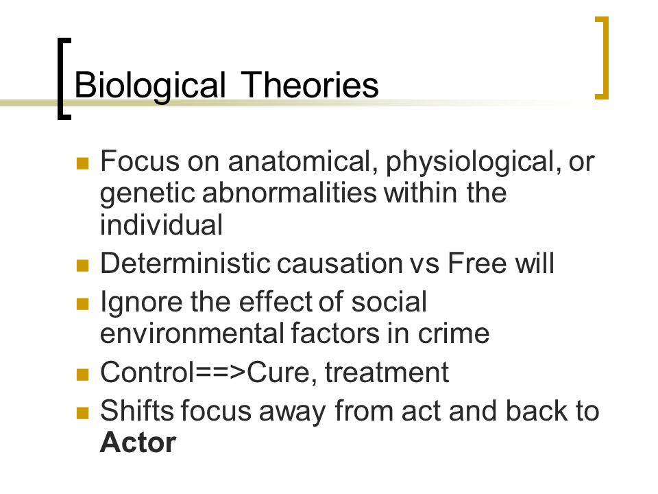 biological theory of crime