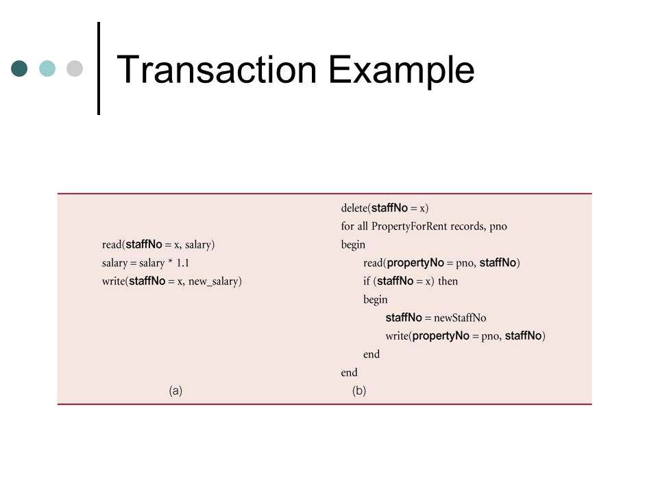 Transaction Example