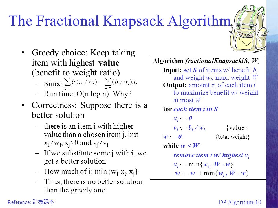 補充 More Algorithms Greedy Algorithm Dynamic Programming Algorithm Ppt Video Online Download