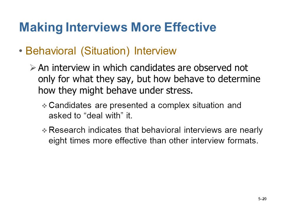 Making Interviews More Effective