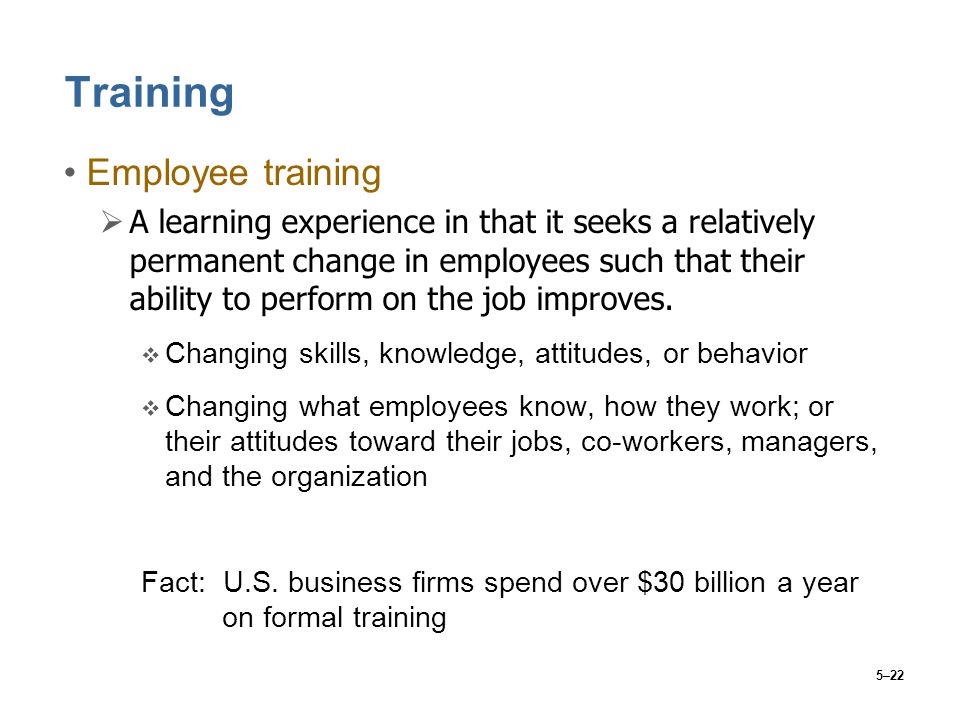 Training Employee training