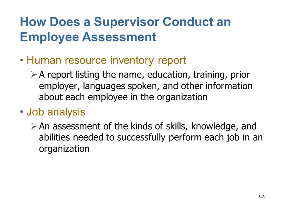 How Does a Supervisor Conduct an Employee Assessment