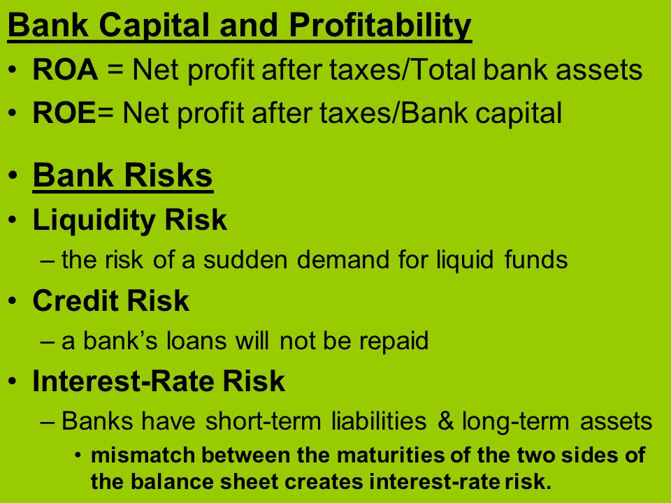 Bank Capital and Profitability