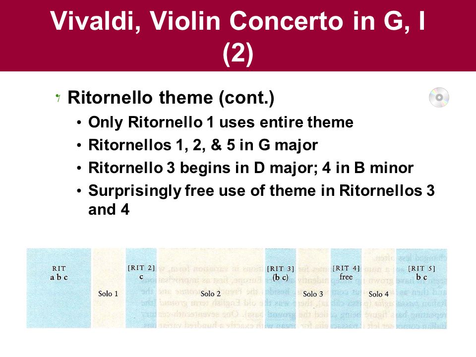 Vivaldi, Violin Concerto in G, I (2)