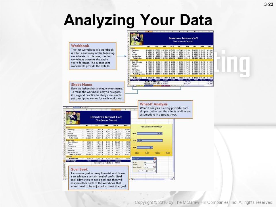 Analyzing Your Data Features Workbook and worksheets (Key Terms)