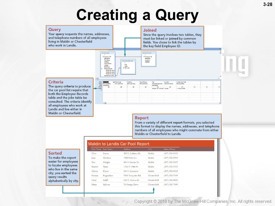 Creating a Query 3-28 Features Query (Key Term)