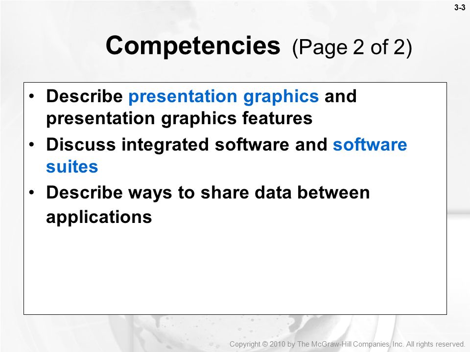 Competencies (Page 2 of 2)