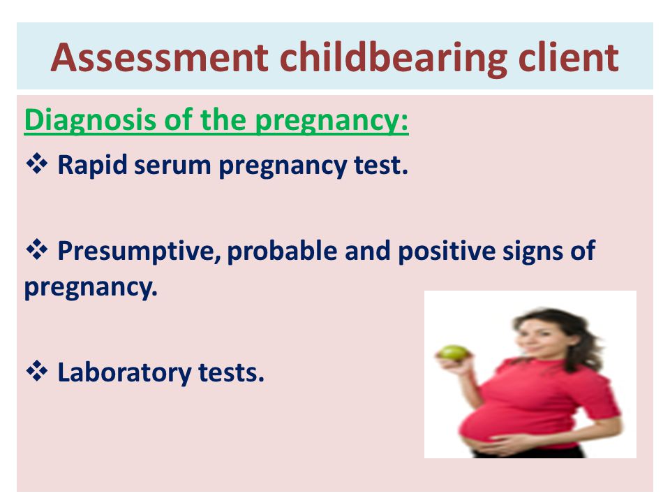 Assessment childbearing client