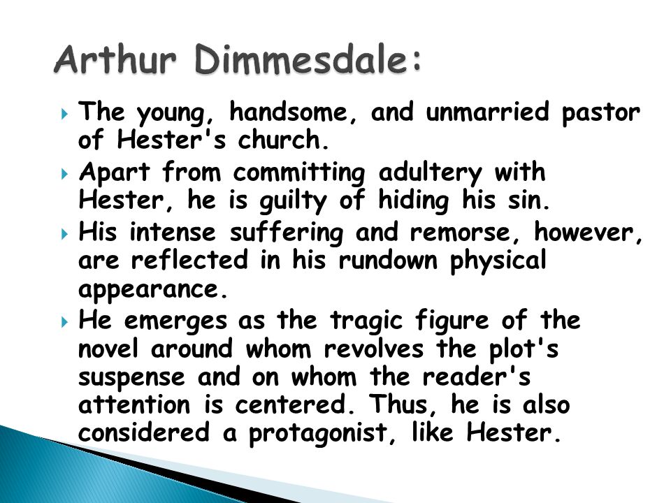 characteristics of arthur dimmesdale