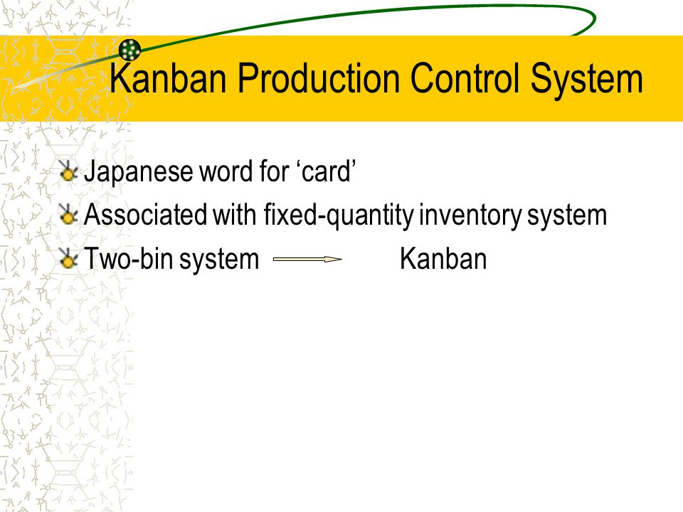 Kanban Production Control System