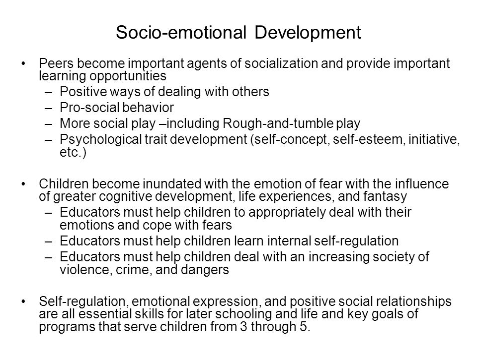 Socio-emotional Development
