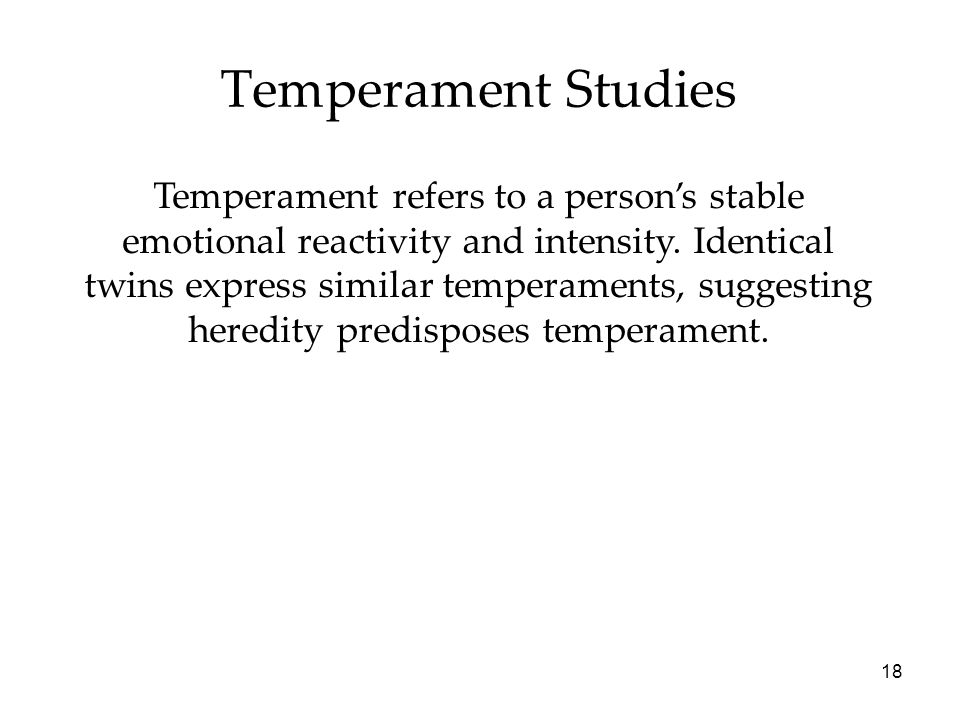 Temperament Studies