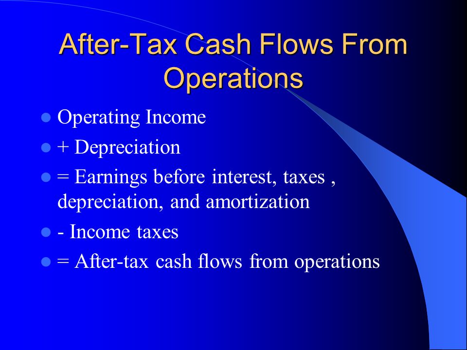 After-Tax Cash Flows From Operations